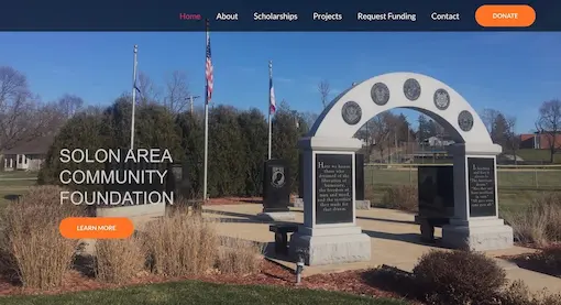 Solon Area Community Foundation screen shot